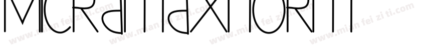 Micramaxnorm字体转换