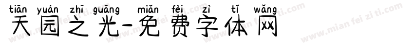 天园之光字体转换