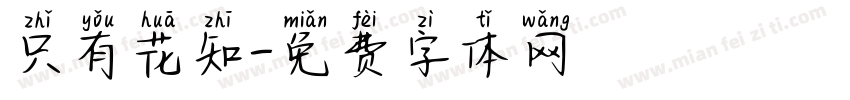 只有花知字体转换