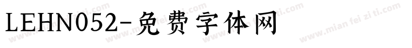 LEHN052字体转换