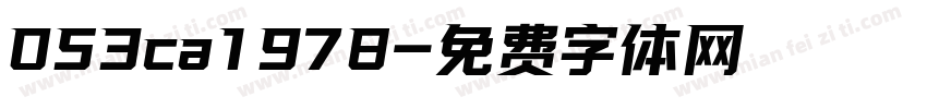 053ca1978字体转换