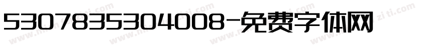 5307835304008字体转换