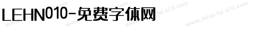 LEHN010字体转换