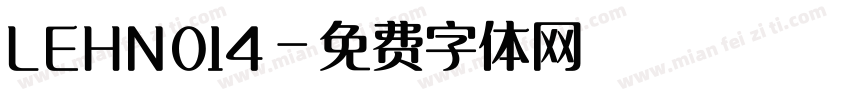 LEHN014字体转换