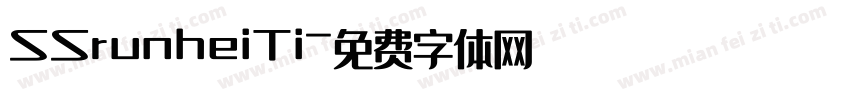 SSrunheiTi字体转换