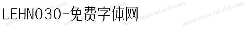 LEHN030字体转换