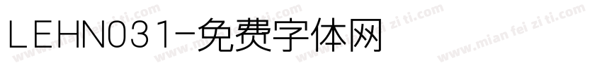 LEHN031字体转换