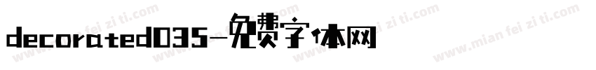 decorated035字体转换
