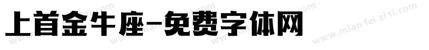 上首金牛座字体转换