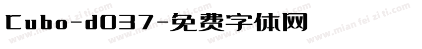 Cubo-d037字体转换
