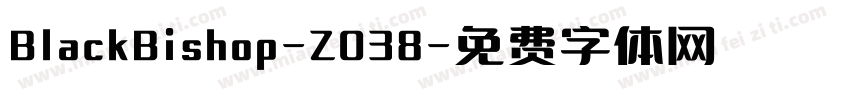 BlackBishop-Z038字体转换