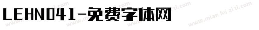 LEHN041字体转换