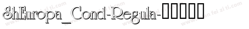 ShEuropa_Cond-Regula字体转换