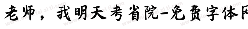 老师，我明天考省院字体转换