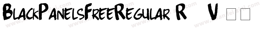 BlackPanelsFreeRegular-R22V字体转换