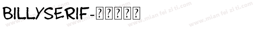 BillySerif字体转换