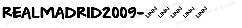 realmadrid2009字体转换