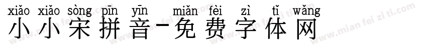 小小宋拼音字体转换