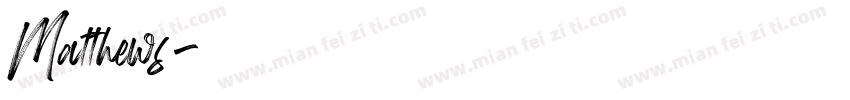 Matthews字体转换