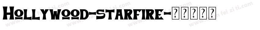 Hollywood-starfire字体转换