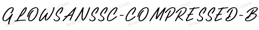 GLOWSANSSC-COMPRESSED-BOLD字体转换