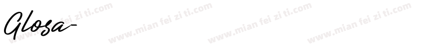 Glosa字体转换