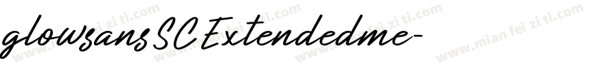 glowsansSCExtendedme字体转换