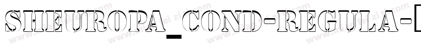 ShEuropa_Cond-Regula字体转换