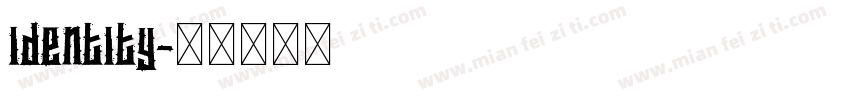 identity字体转换