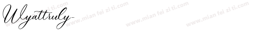 Wyattruly字体转换