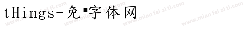 tHings字体转换