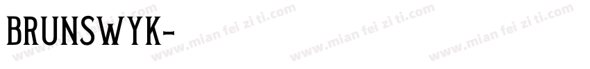 Brunswyk字体转换