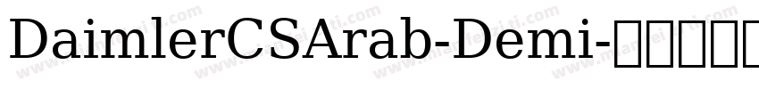 DaimlerCSArab-Demi字体转换