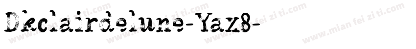 Dkclairdelune-Yax8字体转换