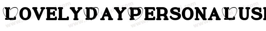 LovelyDayPersonaLuse字体转换