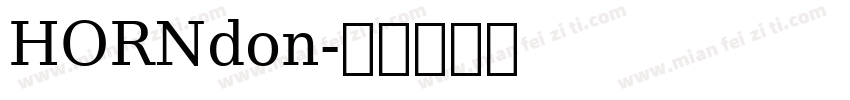 HORNdon字体转换