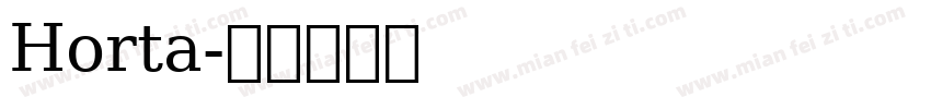 Horta字体转换