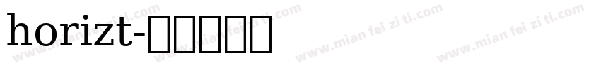 horizt字体转换