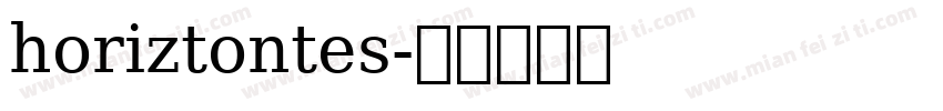 horiztontes字体转换