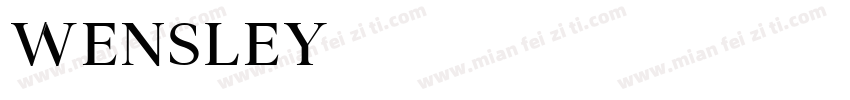 Wensley字体转换
