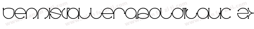 DennisValleraBoldItalic-ZY3q字体转换