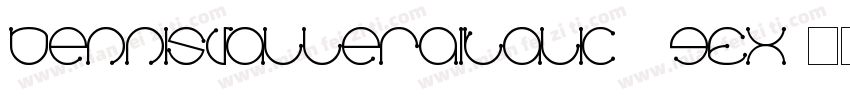 DennisValleraItalic-3gEX字体转换
