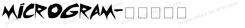 Microgram字体转换