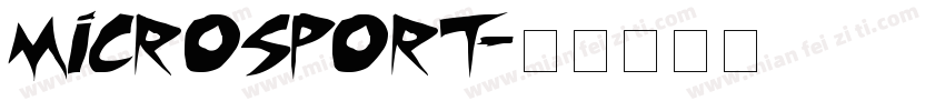Microsport字体转换