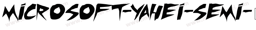microsoft-yahei-semi字体转换
