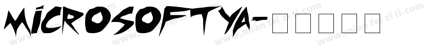 microsoftYA字体转换