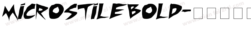 microstilebold字体转换
