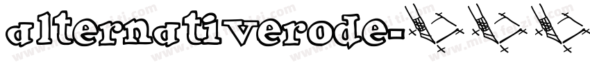 alternativerode字体转换