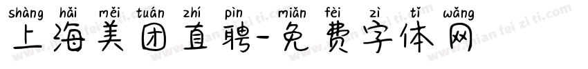上海美团直聘字体转换