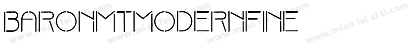 BaronMTModernFine字体转换
